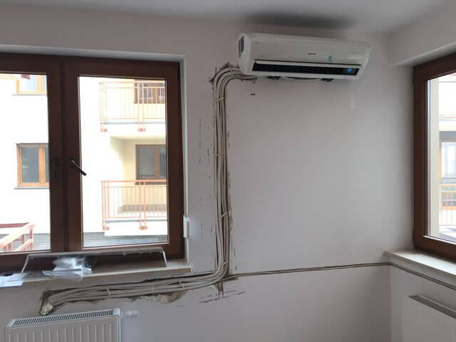 montaż klimatyzatora samsung wind free w mieszkaniu